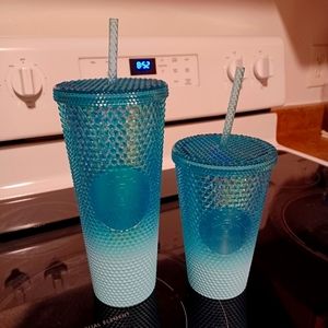 Starbubucks Tumblr cups one 24oz and one 16oz lot of 2 new.